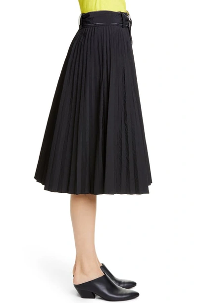 Shop Proenza Schouler Belted Parachute Skirt In Black