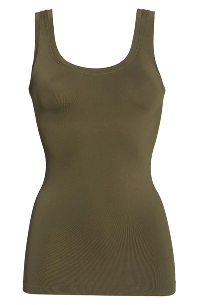 Shop Hanro 'touch Feeling' Tank In Reed Green 1719