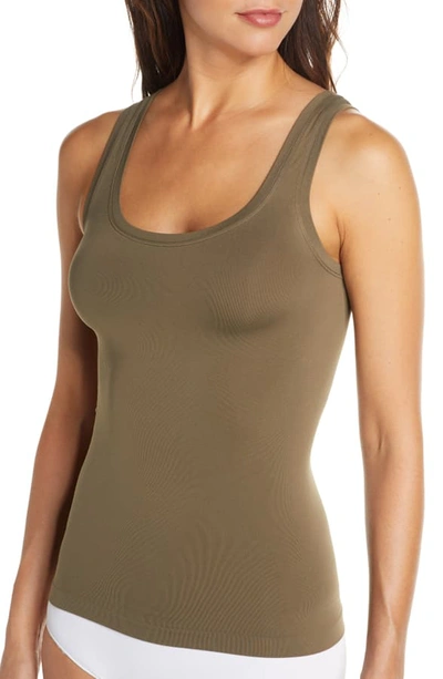Shop Hanro 'touch Feeling' Tank In Reed Green 1719