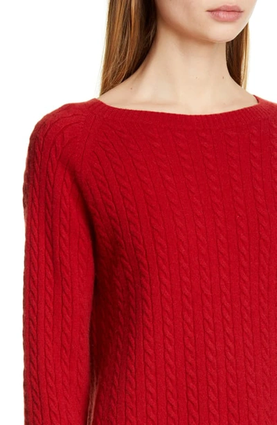 Shop Max Mara Fleur Cashmere Sweater In Red