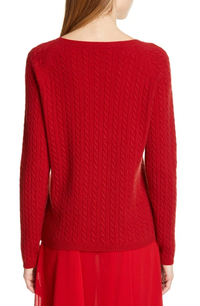 Shop Max Mara Fleur Cashmere Sweater In Red