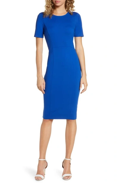 Shop Ali & Jay Zip Back Sheath Dress In Cobalt