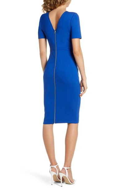 Shop Ali & Jay Zip Back Sheath Dress In Cobalt