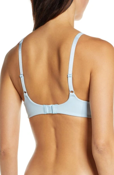 Shop Wacoal How Perfect No-wire Contour Bra In Cool Blue