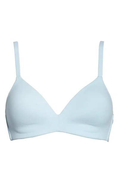 Shop Wacoal How Perfect No-wire Contour Bra In Cool Blue