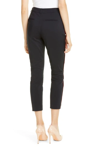 Shop Ted Baker Side Piping Ankle Pants In Dk-blue