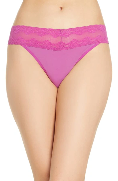 Shop Natori Bliss Perfection Thong In Wild Tulip
