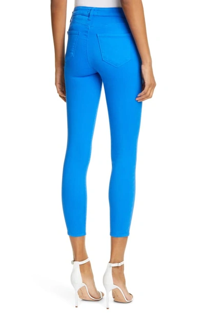 Shop L Agence High Waist Skinny Ankle Jeans In Riviera Blue