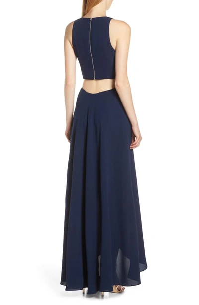 Shop Ali & Jay Cutout Maxi Dress In Navy