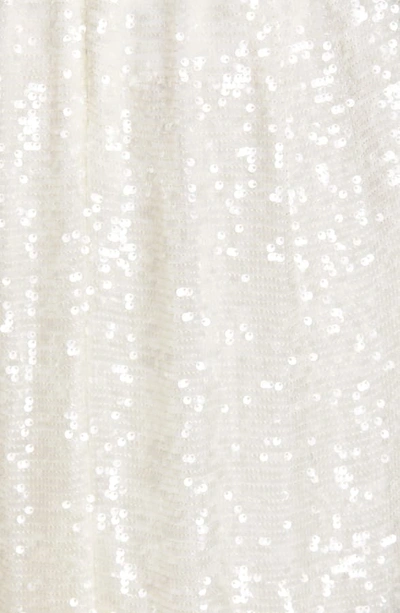 Shop Adam Lippes Sequin Skirt In Ivory/ Ivory
