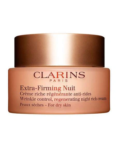Shop Clarins Extra-firming Wrinkle Control Regenerating Night Cream - Dry Skin
