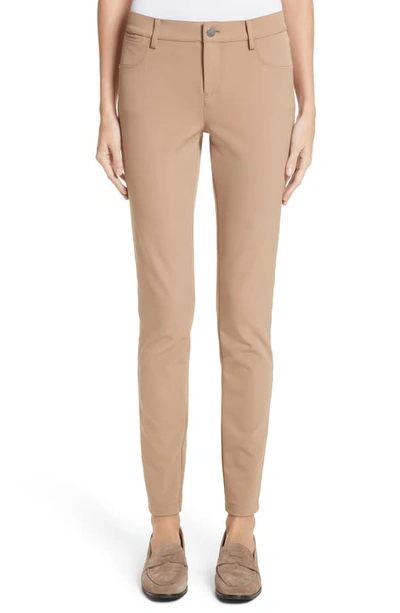 Shop Lafayette 148 Mercer Acclaimed Stretch Skinny Pants In Cammello