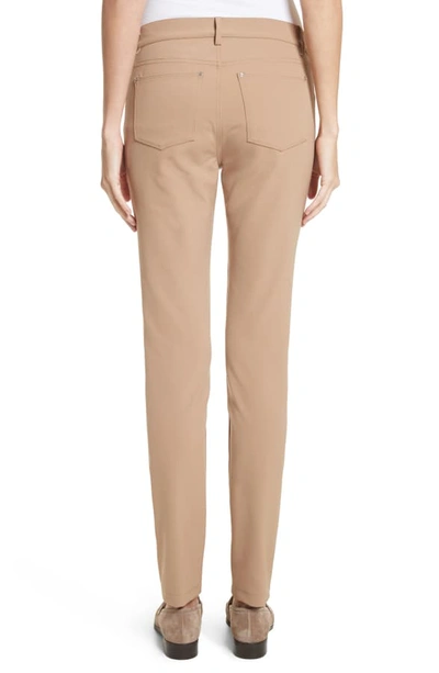 Shop Lafayette 148 Mercer Acclaimed Stretch Skinny Pants In Cammello