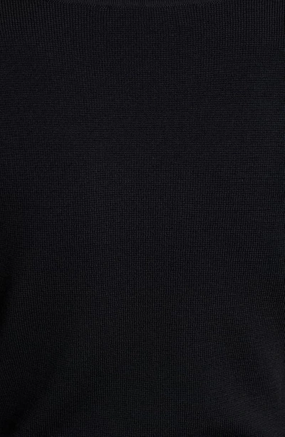 Shop Altuzarra Long Sleeve A-line Sweater Dress In Black