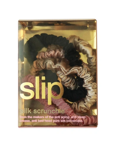 Shop Slip Silk Small Slipsilk & #153 Scrunchies - Black, Pink, Caramel