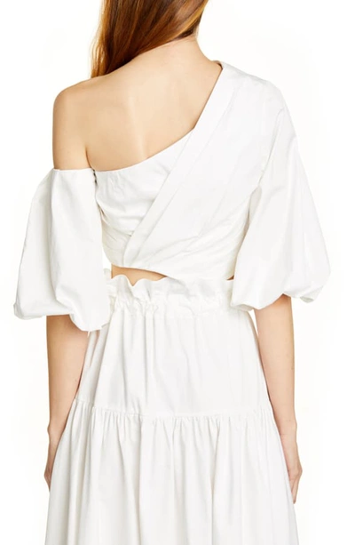 Shop Amur Ale One-shoulder Top In White