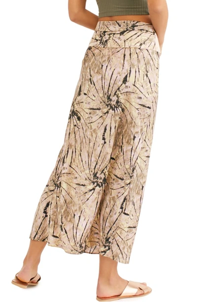 Shop Free People Normani Leopard Print Bias Cut Midi Skirt In Neutral Combo
