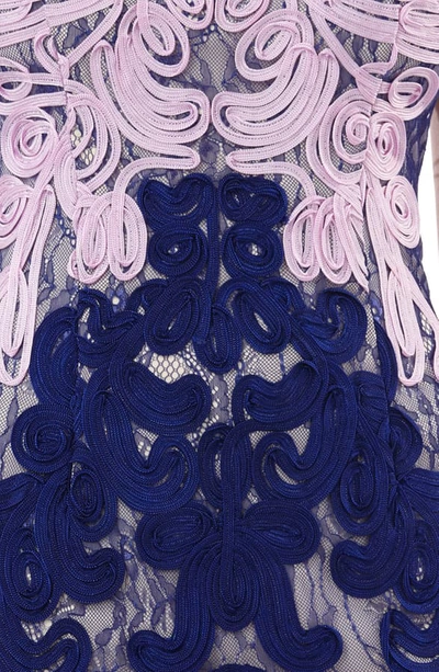 Shop Js Collections Soutache Lace Midi Dress In Pink Royal