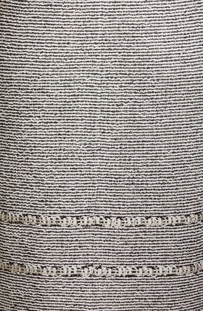 Shop St John Luxury Crepe Tweed Knit Dress In Caviar/ White/ Khaki Multi