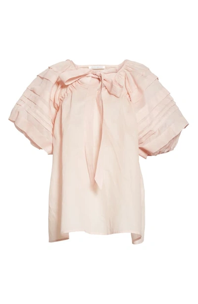 Shop Cecilie Bahnsen Paloma Blouse In Light Pink