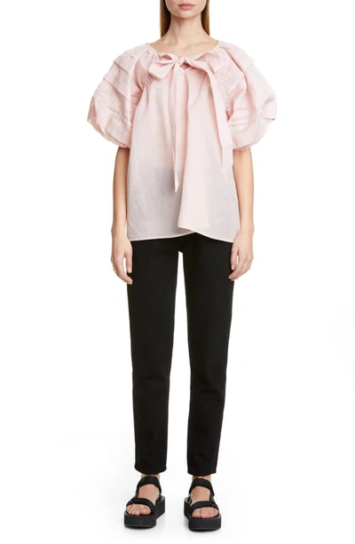 Shop Cecilie Bahnsen Paloma Blouse In Light Pink