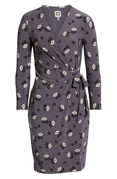 Shop Anne Klein Rose Print Dress In Nantucket/ Oyster Shell Combo