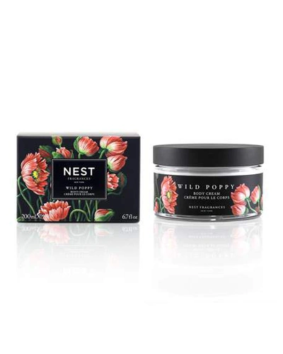 Shop Nest Fragrances Wild Poppy Body Cream, 6.7 Oz./ 198 ml