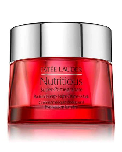 Shop Estée Lauder Nutritious Super-pomegranate Radiant Energy Night Moisturizer Cr&egrave;me/mask