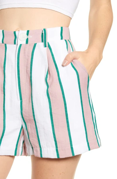 English Factory High Waist Pleated Shorts In Multi