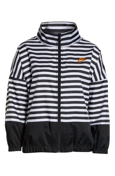 Shop Nike Nsw Woven Track Jacket In White/ Black