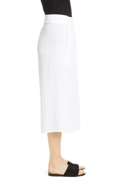 Shop Eileen Fisher Organic Cotton Culottes In White