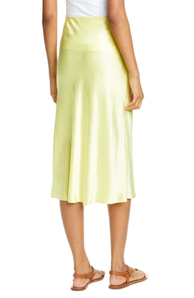 Shop Vince Slip Skirt In Citrine