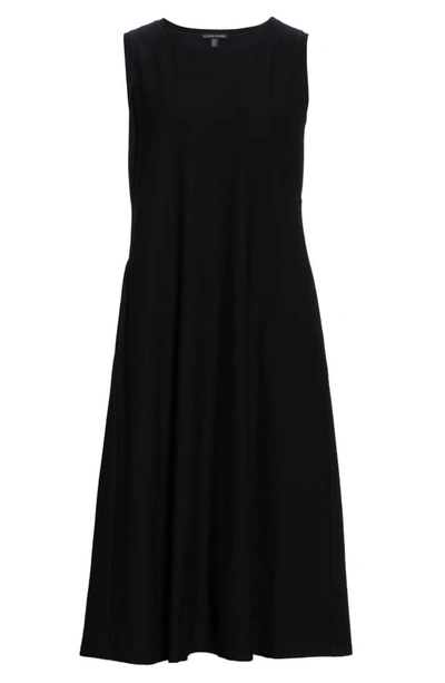 Shop Eileen Fisher Sleeveless Swing Dress In Black