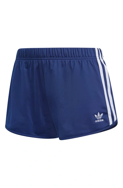 Shop Adidas Originals Originals 3-stripes Shorts In Dark Blue