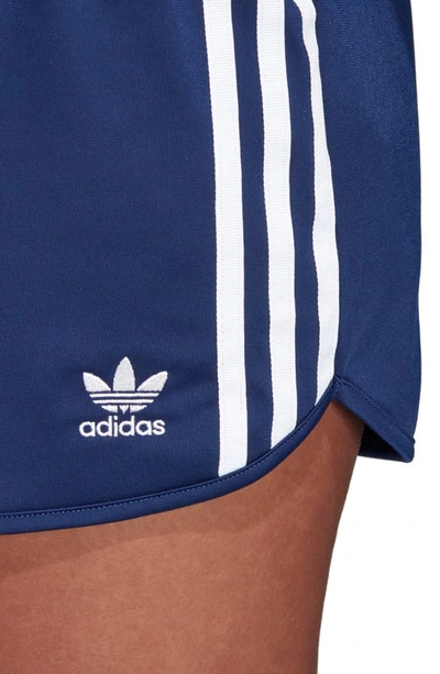 Shop Adidas Originals Originals 3-stripes Shorts In Dark Blue