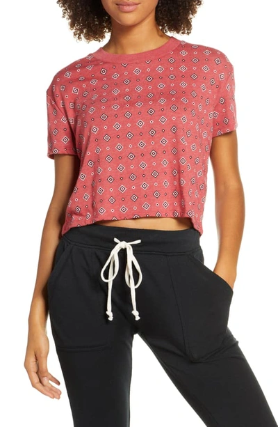 Shop Alternative Headliner Bandana Print Crop Eco Jersey Tee In Geo Bandana