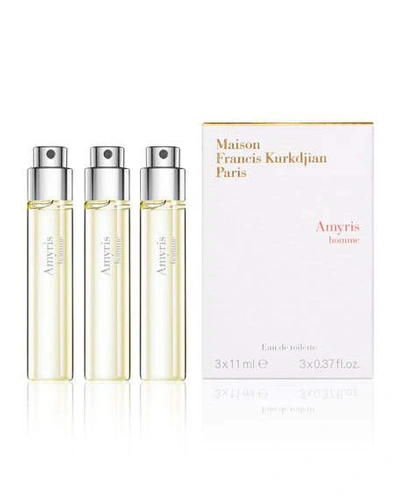 Shop Maison Francis Kurkdjian 3 X 0.37 Oz. Amyris Homme Eau De Toilette Travel Spray Refills