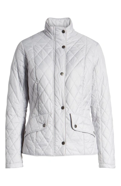 Shop Barbour Cavalry Flyweight Quilt Jacket In Ice White