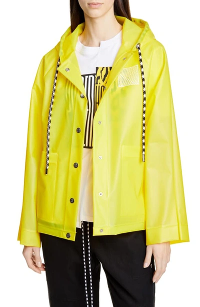 Shop Proenza Schouler Care Label Graphic Raincoat In Buttercup