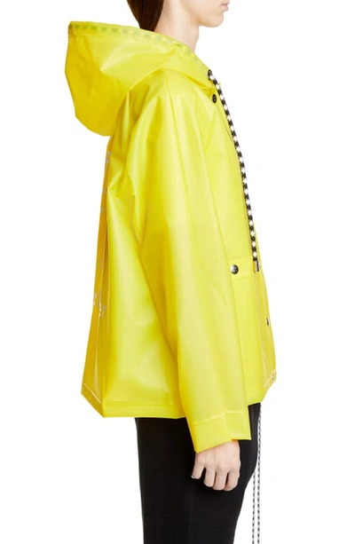 Shop Proenza Schouler Care Label Graphic Raincoat In Buttercup