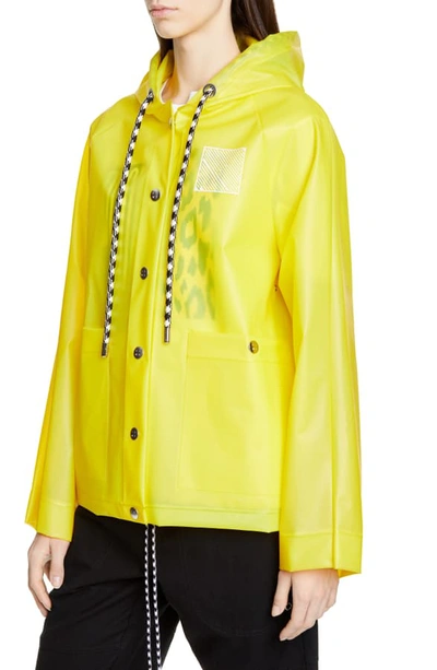 Shop Proenza Schouler Care Label Graphic Raincoat In Buttercup