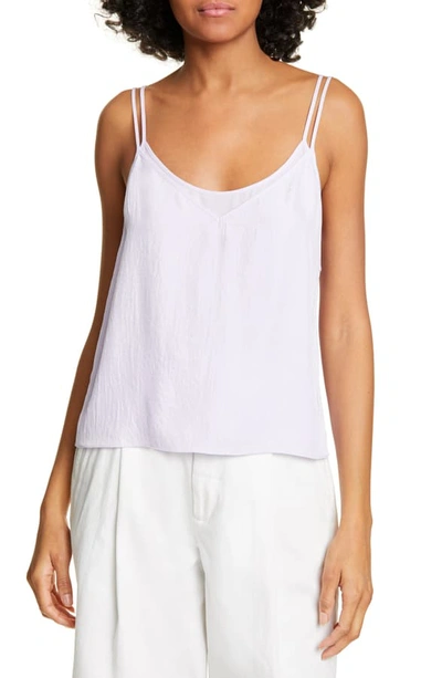 Shop Vince Double Layer Camisole In Pale Iris