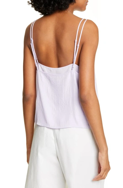 Shop Vince Double Layer Camisole In Pale Iris
