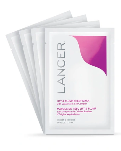 Shop Lancer Lift & Plump Sheet Mask, 4 Pack
