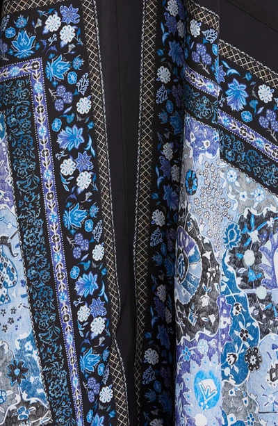 Shop Altuzarra Scarf Print V-neck Silk Maxi Dress In Flax Flower
