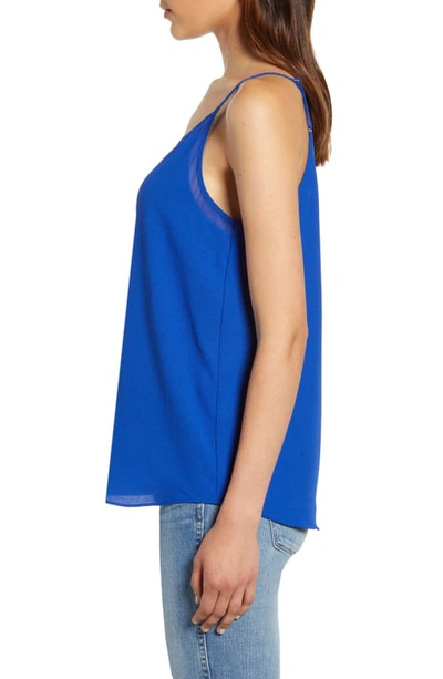 Shop 1.state Chiffon Inset Camisole In Yacht Blue