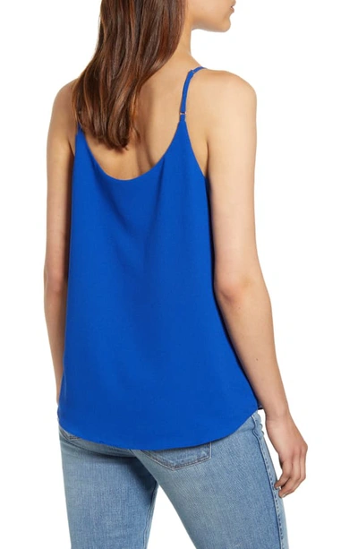 Shop 1.state Chiffon Inset Camisole In Yacht Blue