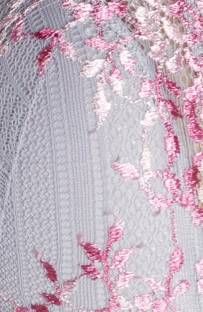 Shop Wacoal Embrace Lace Underwire Contour Bra In Lilac Gray/ Multi