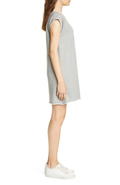 Shop Joie Jahina Ringer Neck Short Sleeve T-shirt Dress In Heather Grey