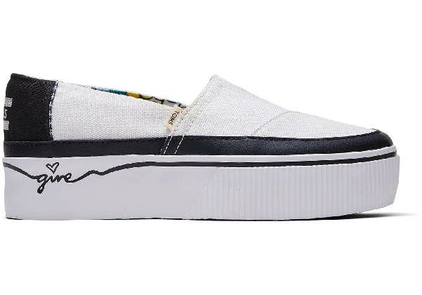 blue vintage canvas platform women's boardwalk classics venice collection